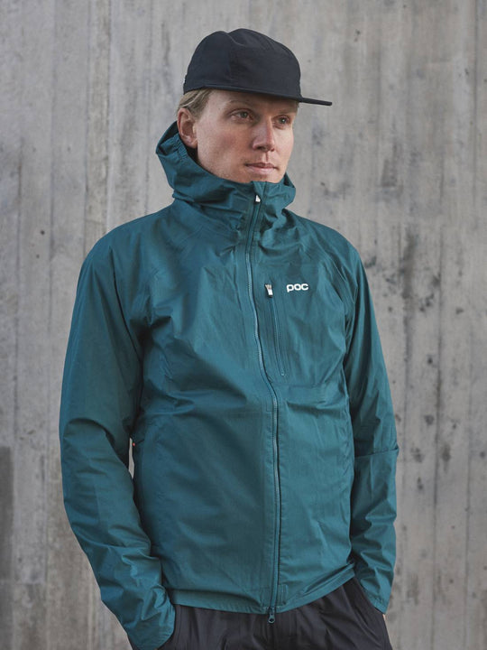 Załaduj obraz do przeglądarki galerii, Kurtka rowerowa POC M&#39;s MOTION Rain Jacket - Dioptase Blue
