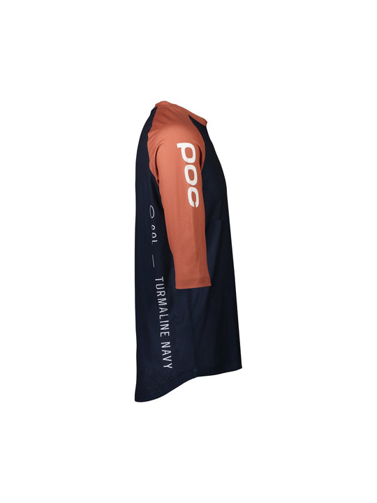 Załaduj obraz do przeglądarki galerii, Koszulka rowerowa POC MTB Pure 3/4 Jersey - Turmaline Navy/Himalayan Salt - poc warszawa

