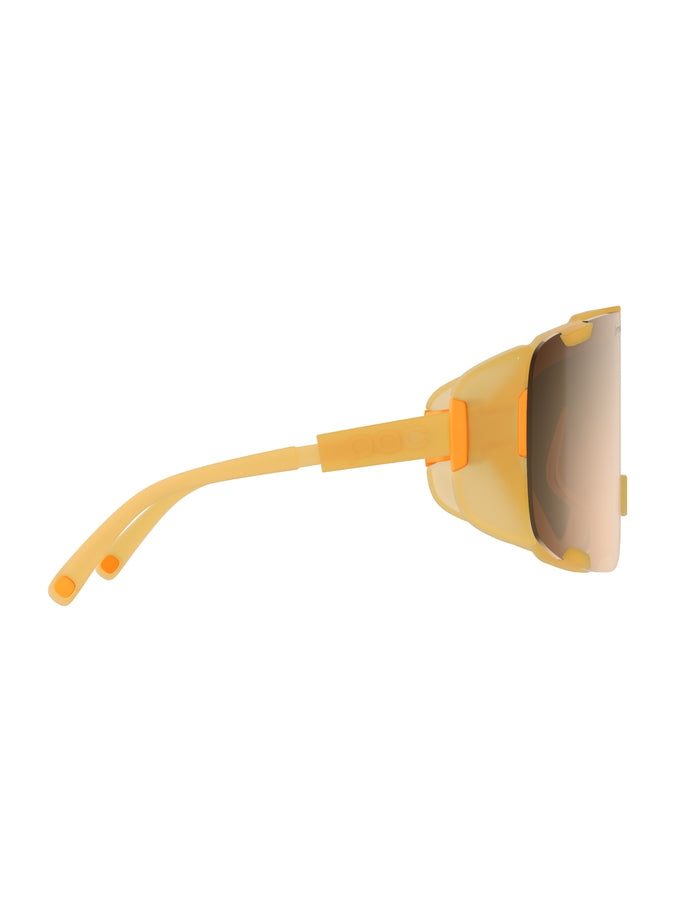 Okulary rowerowe POC Devour żółty - Cerussite Kashima Translucent - Clarity Trail | Brown/Silver Mirror Cat 2