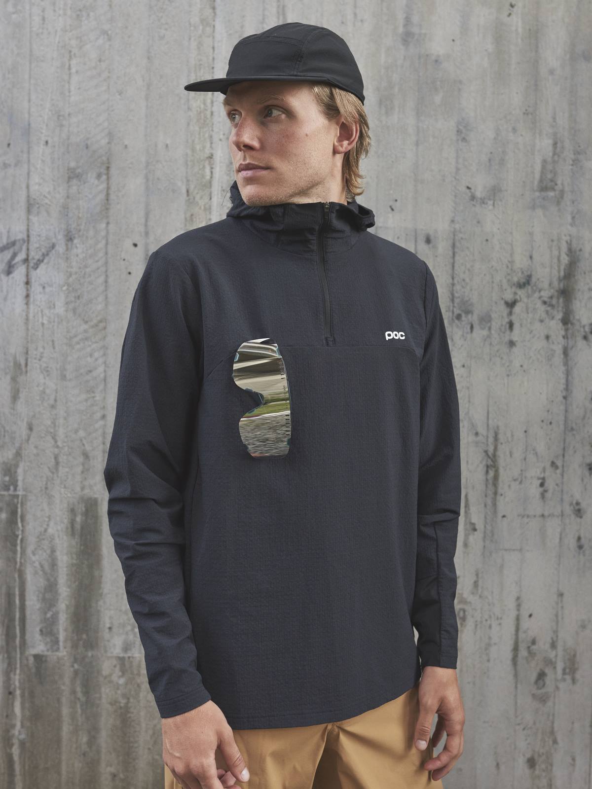 Bluza rowerowa POC M's MANTLE THERMAL HOODIE - Ur. Black