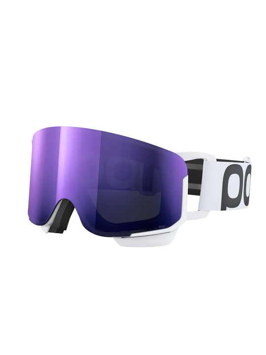 Załaduj obraz do przeglądarki galerii, Gogle narciarskie POC Nexal Mid - Hydrogen White/Partly Sunny Purple
