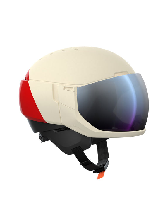 Załaduj obraz do przeglądarki galerii, Kask narciarski POC Levator MIPS - Rouge/Blanc
