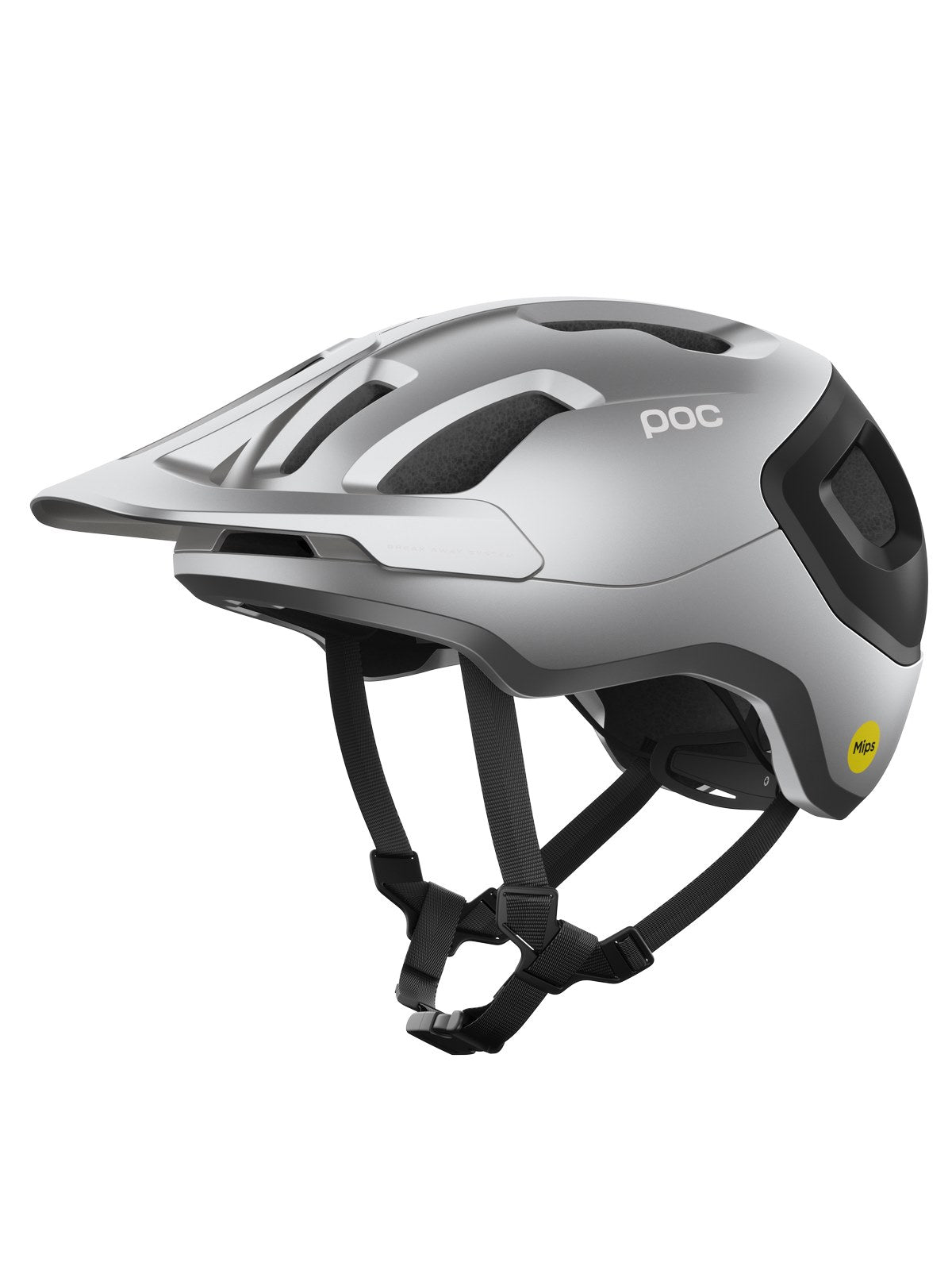 Kask rowerowy POC Axion Race MIPS - Uran. Black/Argentite Silver Matt - poc warszawa