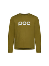 Załaduj obraz do przeglądarki galerii, Koszulka longsleeve POC L/S Tee Jr - Olivine Green
