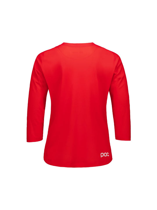 Załaduj obraz do przeglądarki galerii, Koszulka rowerowa damska POC W's Motion Air 3/4 Jersey czerwona
