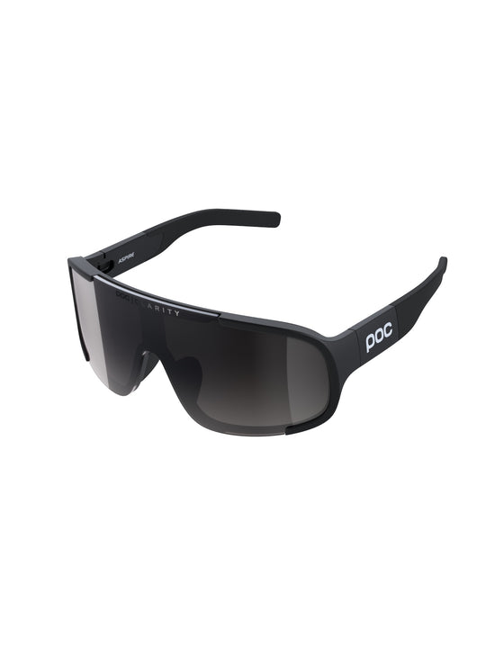 Załaduj obraz do przeglądarki galerii, Okulary rowerowe POC Aspire Wide Fit - Ur. Black | Clarity Universal/Sunny Grey Cat 3
