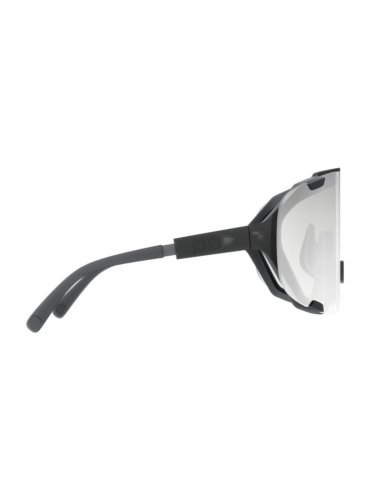 Okulary rowerowe POC Devour Wide Fit Photochromic - Translucent Black/Clarity Photochromic/Changeable Grey