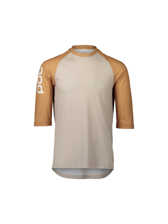 Załaduj obraz do przeglądarki galerii, Koszulka rowerowa POC MTB PURE 3/4 - Light Sand. Beige/Arag. Brown
