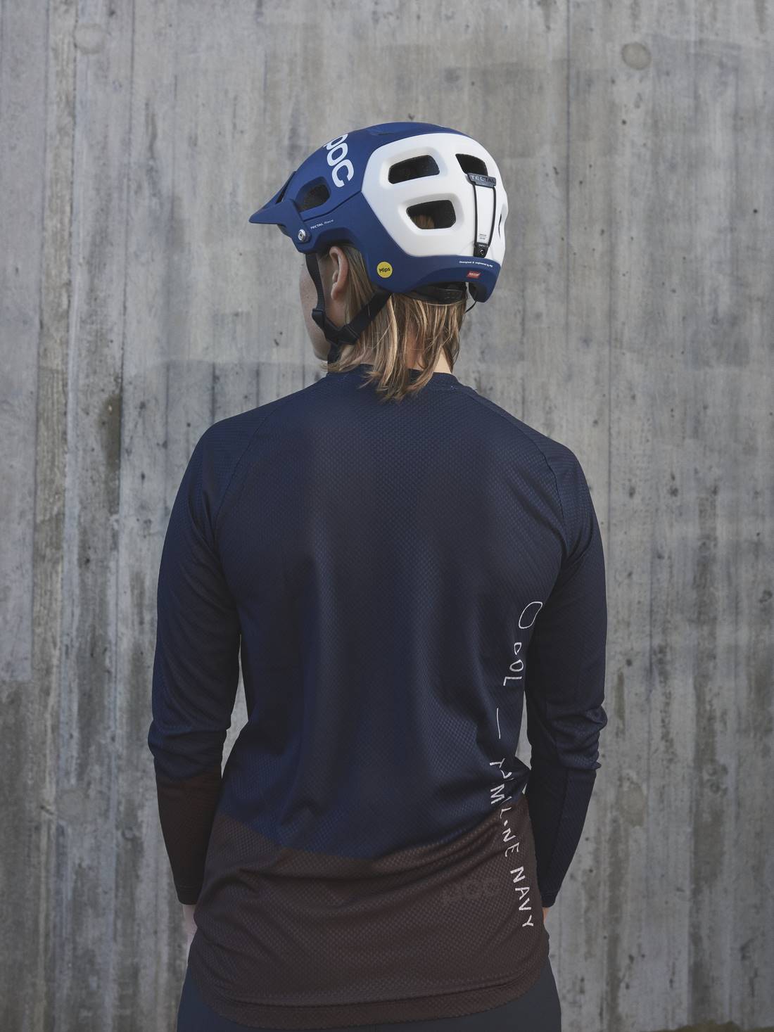 Koszulka rowerowa POC W's MTB PURE LS Jersey - Turmaline Navy/Axinite Brown