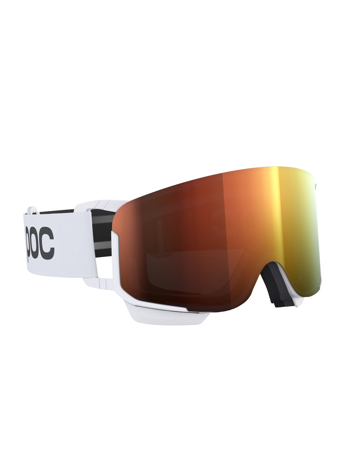 Gogle narciarskie POC Nexal Mid - Hydr. White|Pt. Sunny Orange Cat 2