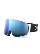 Załaduj obraz do przeglądarki galerii, Gogle narciarskie POC Nexal Clarity Comp + - Uran. Black/Hyd. White/Spektris Blue Cat 2

