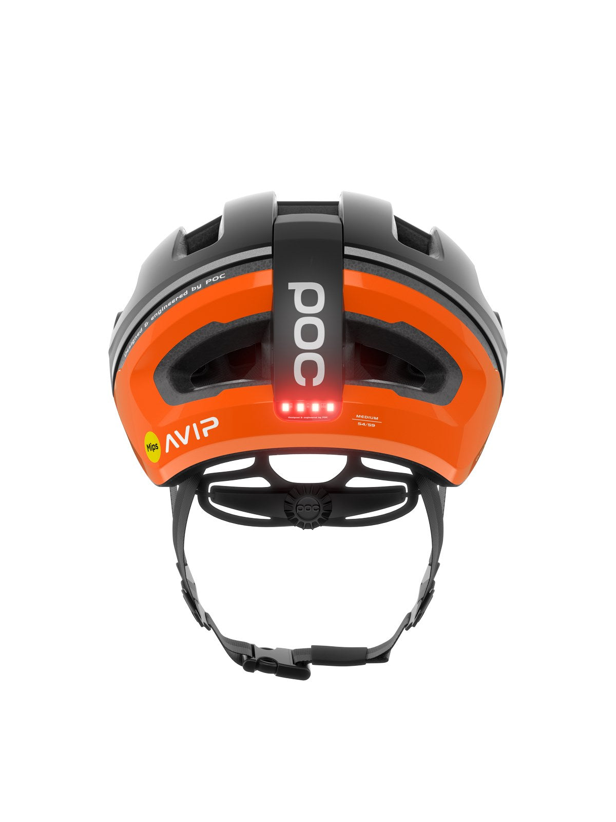 Kask rowerowy POC Omne Beacon MIPS  - Fluo Orange AVIP/Ura. Black Matt