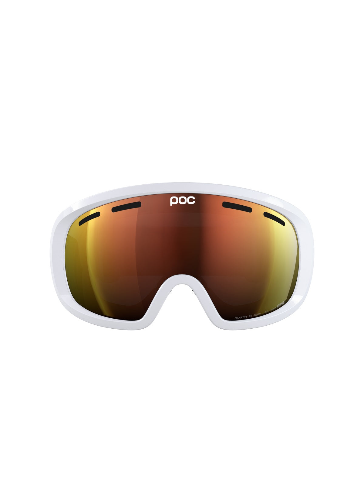 Gogle narciarskie POC Fovea Mid Wide Fit - Hyd. White/Pt. Sunny Orange
