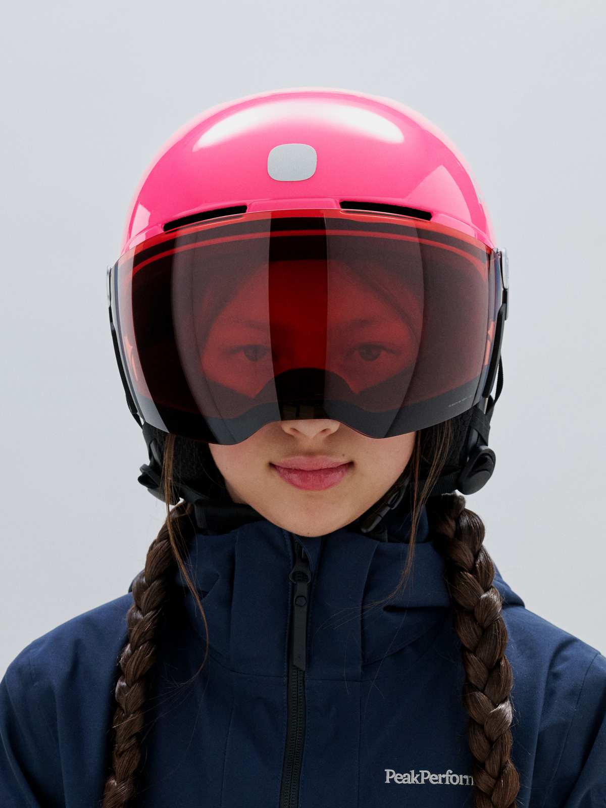 Kask narciarski POCito Obex Visor różowy - Fluo. Pink/Clarity POCito/Partly Sunny/Light Orange