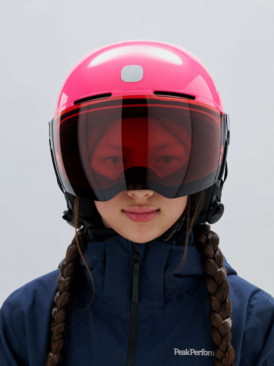 Załaduj obraz do przeglądarki galerii, Kask narciarski POCito Obex Visor różowy - Fluo. Pink/Clarity POCito/Partly Sunny/Light Orange
