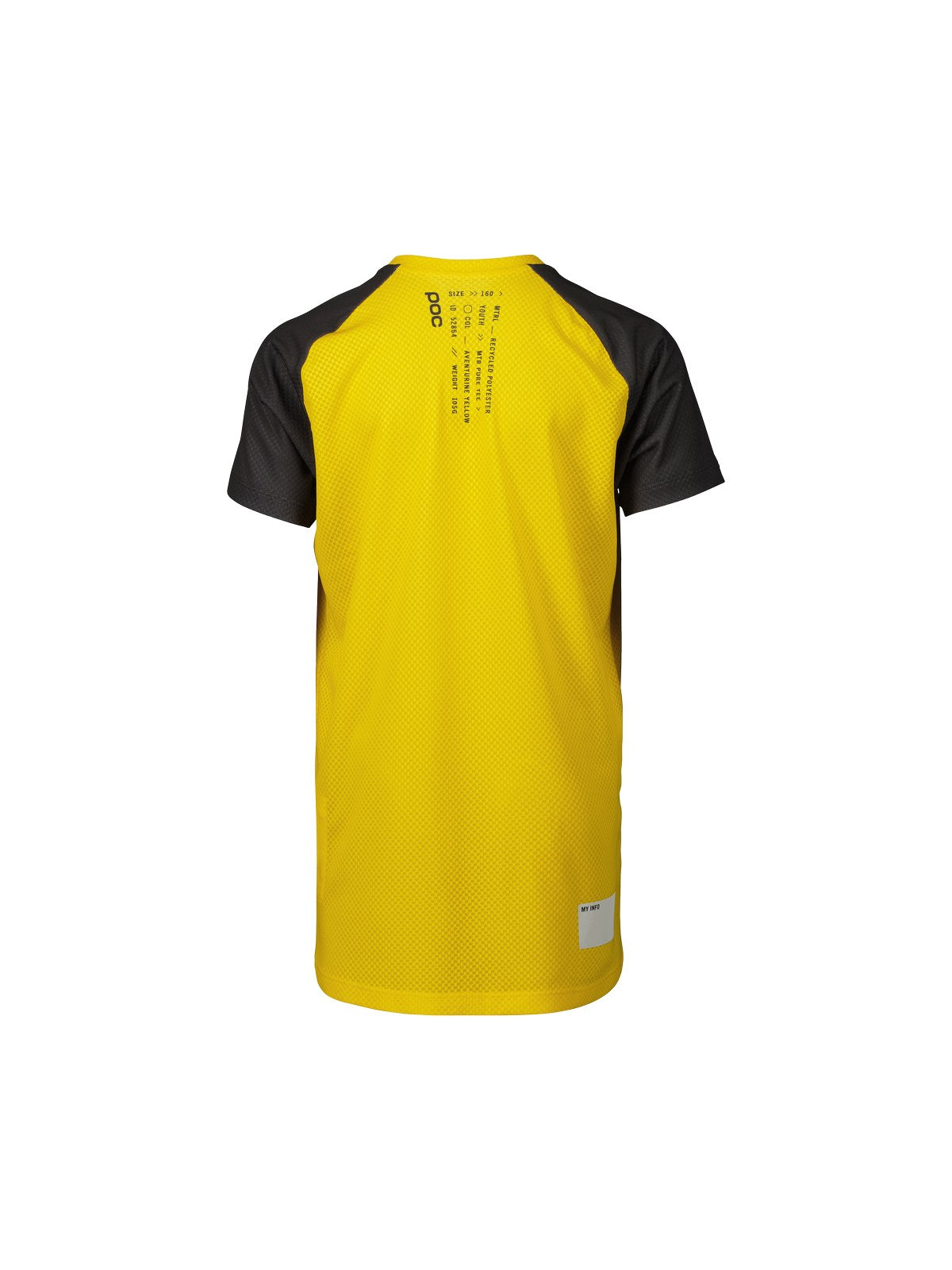 T-Shirt POC Y’s Essential MTB Tee - Aventurine Yellow/Sylvanite Grey - poc warszawa