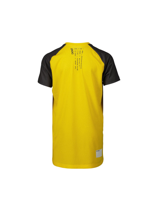 Załaduj obraz do przeglądarki galerii, T-Shirt POC Y’s Essential MTB Tee - Aventurine Yellow/Sylvanite Grey - poc warszawa

