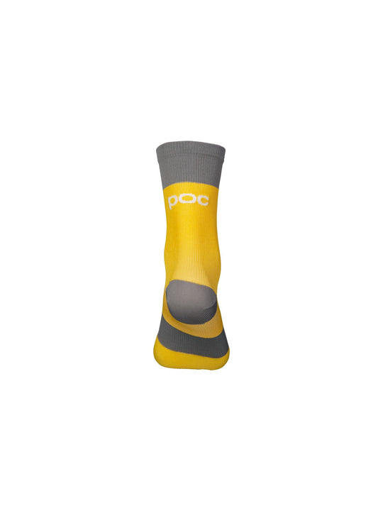 Załaduj obraz do przeglądarki galerii, Skarpety rowerowe POC Y’s Essential MTB Sock - Ave. Yellow/Syl. Grey - poc warszawa
