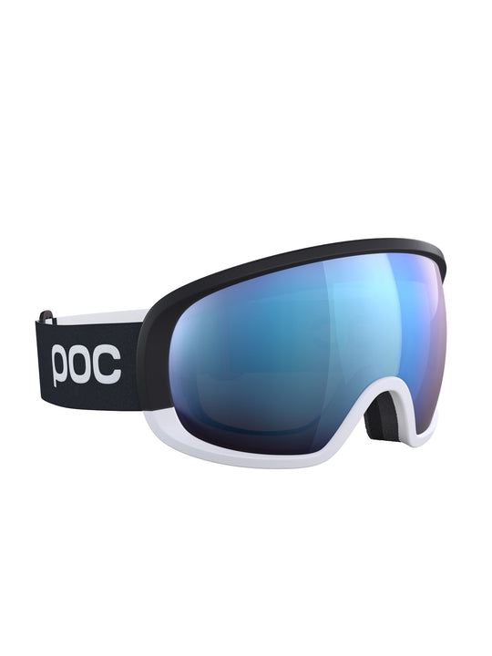 Załaduj obraz do przeglądarki galerii, Gogle narciarskie POC Fovea Race - Ur. Black|Hydr. White|Pt. Sunny Blue Cat 2
