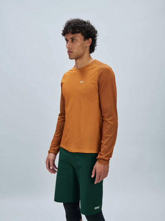 Załaduj obraz do przeglądarki galerii, Koszulka rowerowa POC M&#39;s Motion Air L/S Jersey - Bauxite Brown
