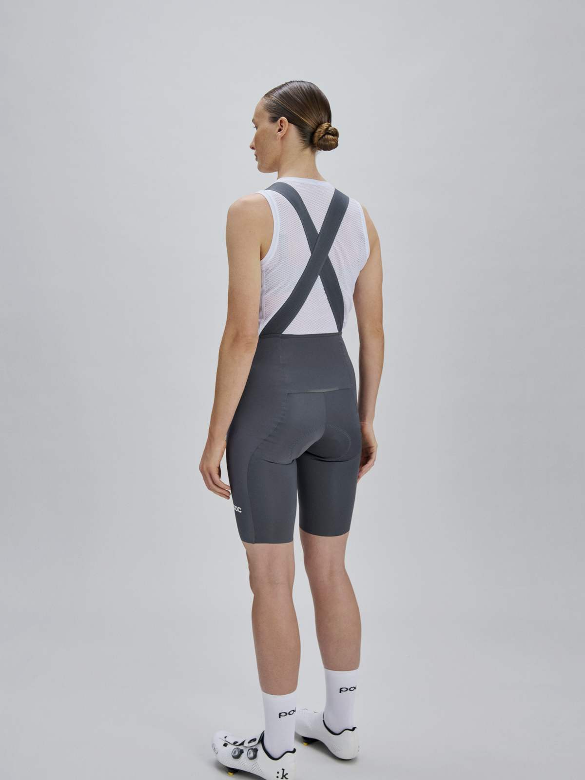 Spodenki rowerowe POC W's Raceday Bib Shorts - Sylvanite Grey