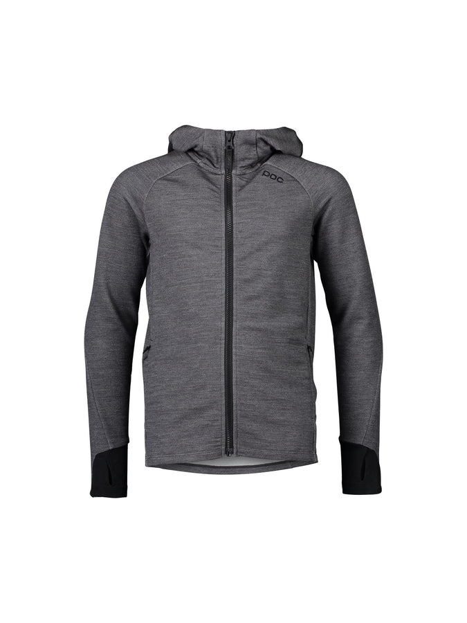 Bluza POC MERINO ZIP HOOD JR - Sylv. Grey Melange - poc warszawa