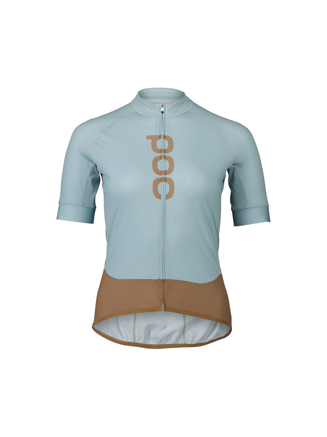 Koszulka rowerowa POC W's Essential Road Logo Jersey blue - Mineral Blue/Jasper Brown