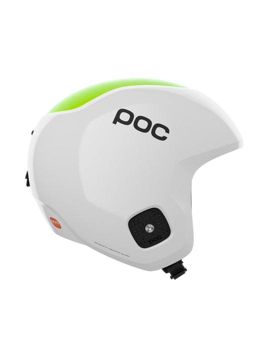 Załaduj obraz do przeglądarki galerii, Kask narciarski POC SKULL DURA JR - Hyd. White/Fluo. Yellow/Green
