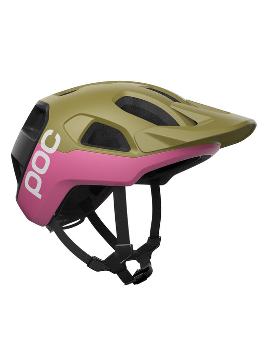 Załaduj obraz do przeglądarki galerii, Kask rowerowy POC Cularis - Oliv. Green Matt/Thulite Pink Matt
