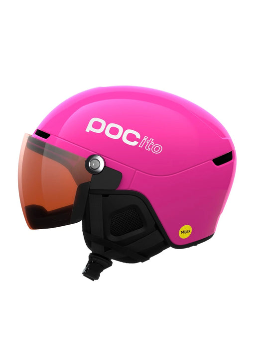 Załaduj obraz do przeglądarki galerii, Kask narciarski POCito Obex Visor różowy - Fluo. Pink/Clarity POCito/Partly Sunny/Light Orange
