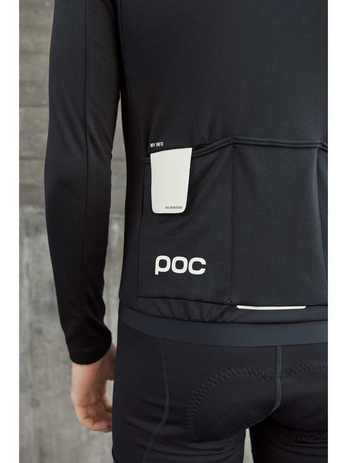 Bluza rowerowa POC M's Thermal Lite LS Jersey - Ur. Black