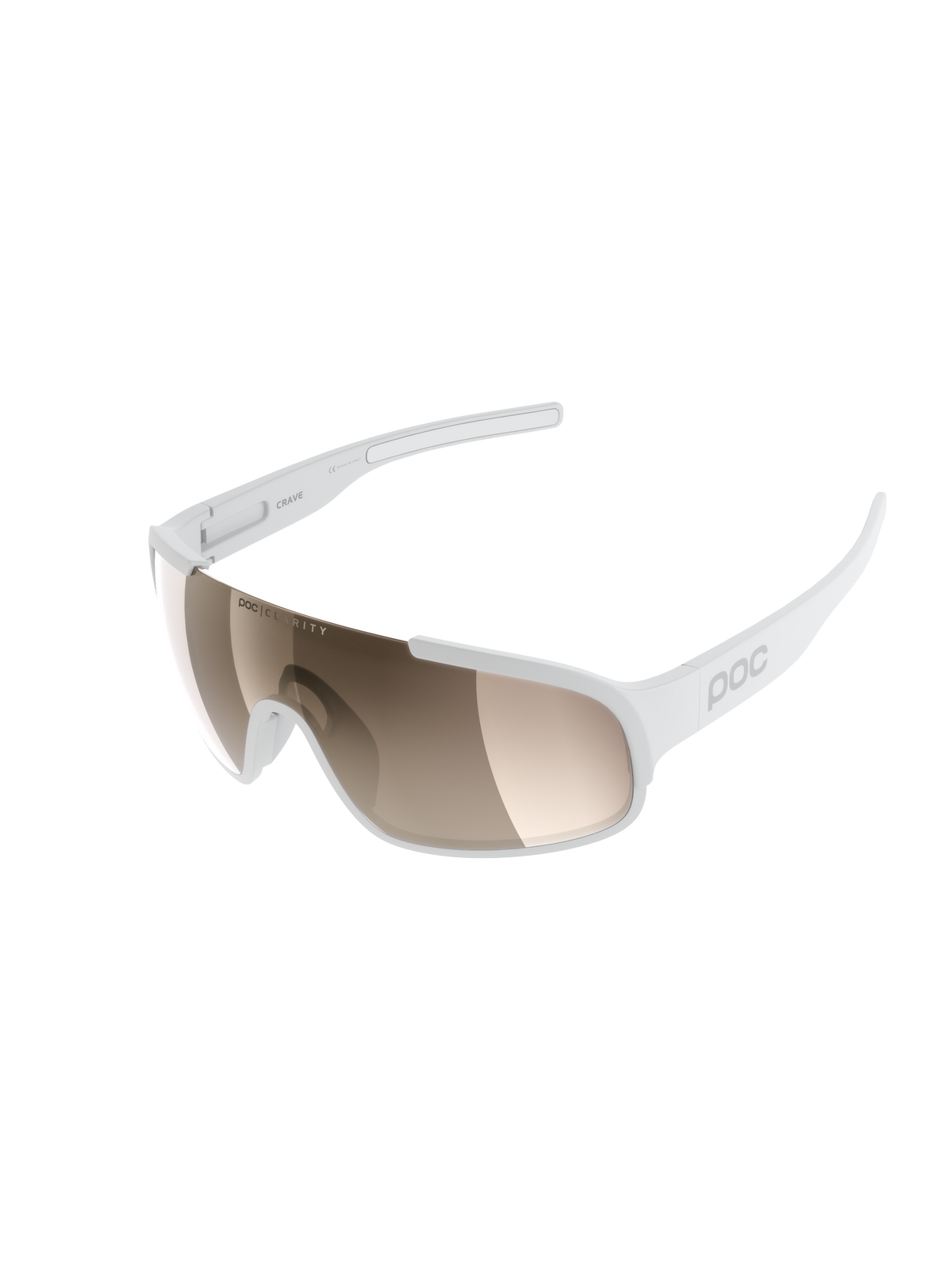 Okulary POC CRAVE - Hydr. White - Clarity Trail.Brown/Silver Mirror Cat 2