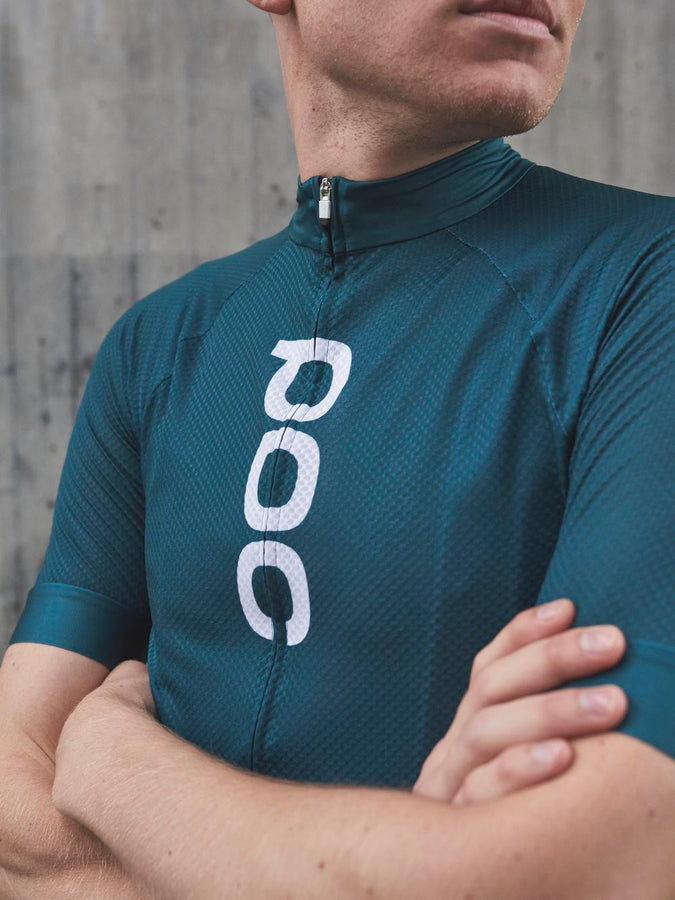 Koszulka rowerowa POC M's ESSENTIAL ROAD LOGO Jersey - Dioptase Blue