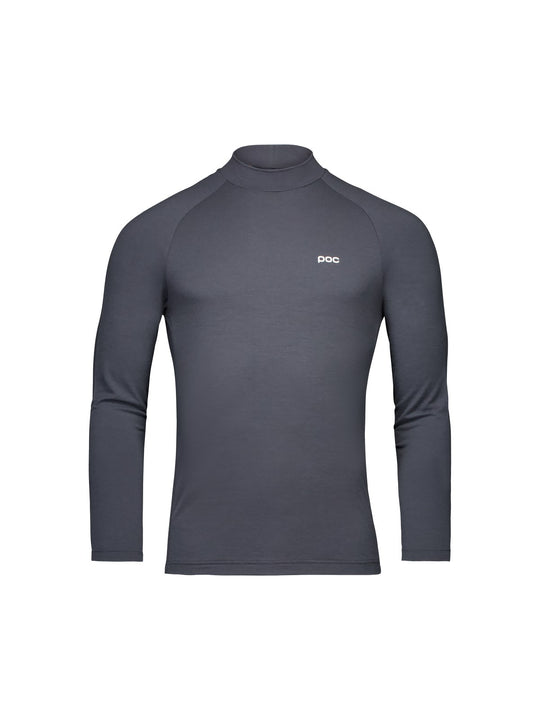 Załaduj obraz do przeglądarki galerii, Koszulka termoaktywna POC M&#39;s Layer Merino Mock Neck Jersey - Sylvanite Grey
