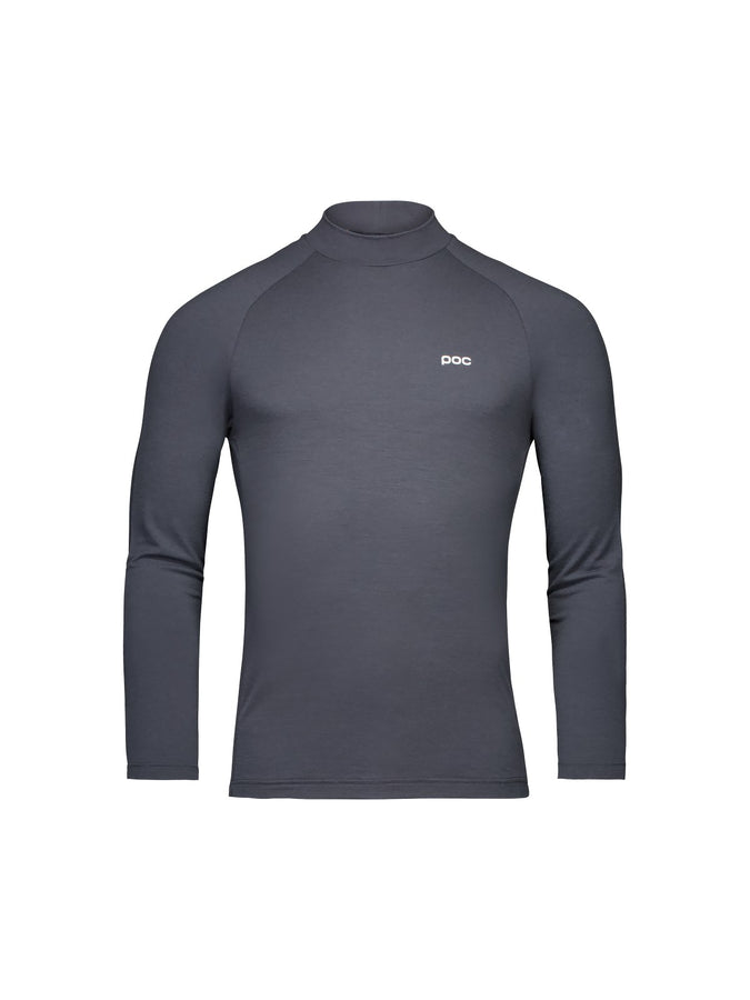 Koszulka termoaktywna POC M's Layer Merino Mock Neck Jersey - Sylvanite Grey