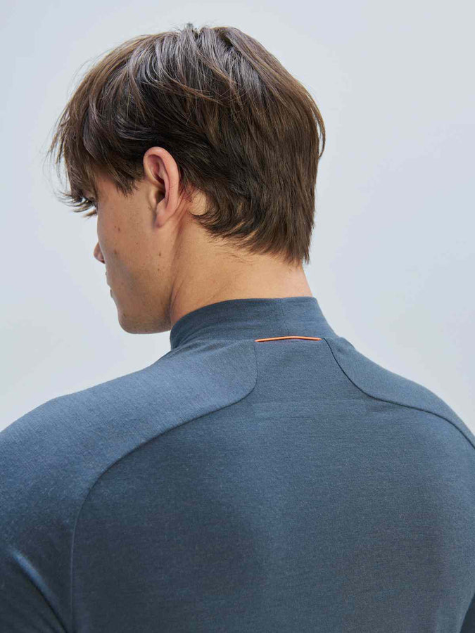 Koszulka termoaktywna POC M's Layer Merino Mock Neck Jersey - Sylvanite Grey