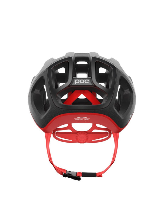 Załaduj obraz do przeglądarki galerii, Kask rowerowy POC Ventral Lite Wide Fit - Ur. Black/Pris. Red Matt
