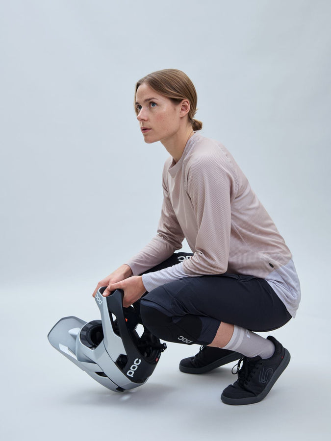 Koszulka rowerowa POC W’s MTB Pure LS Jersey - Lt Sandstone Beige/Granite Grey - poc warszawa