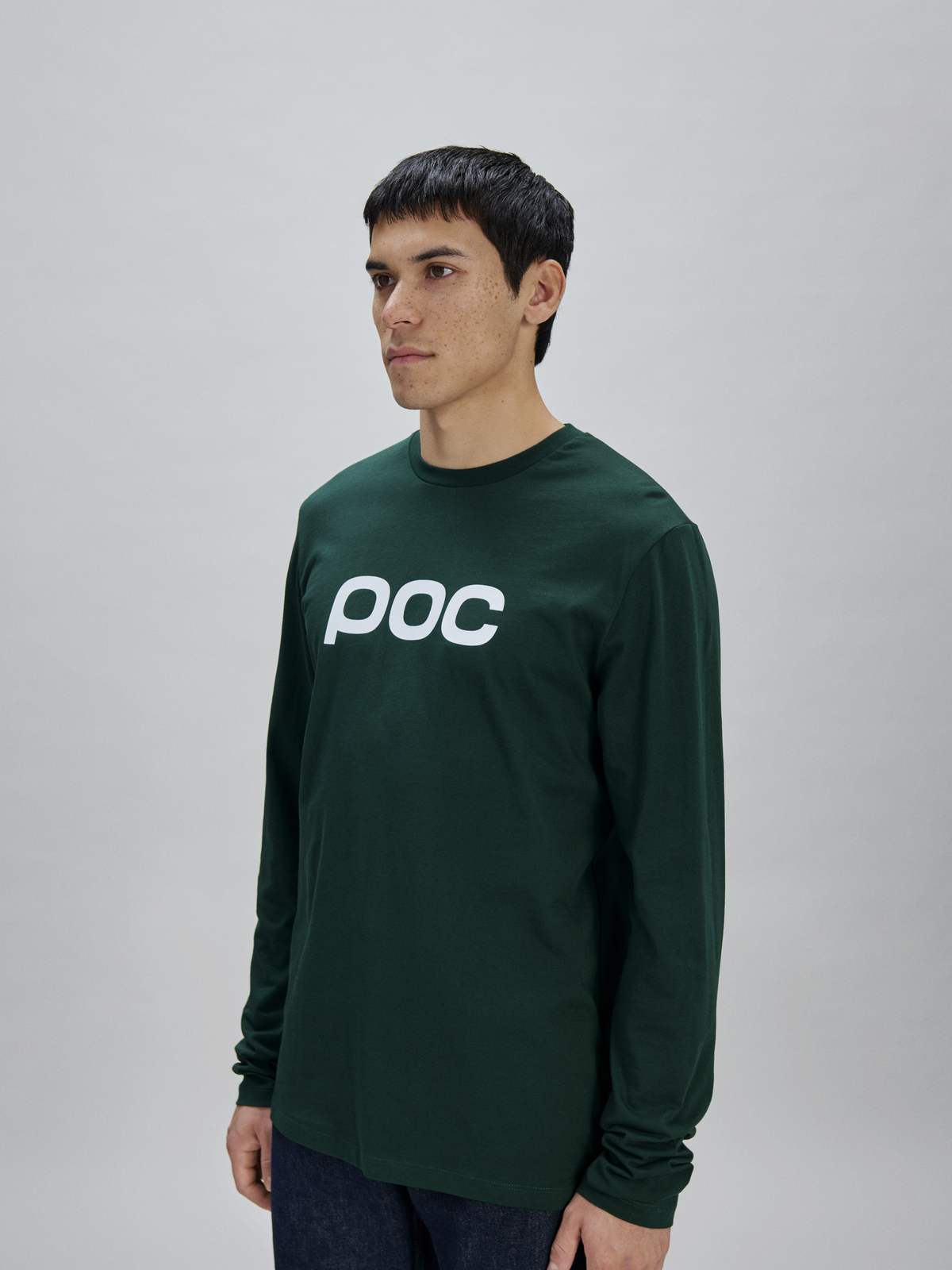 Koszulka longsleeve POC L/S Tee - Parg. Green