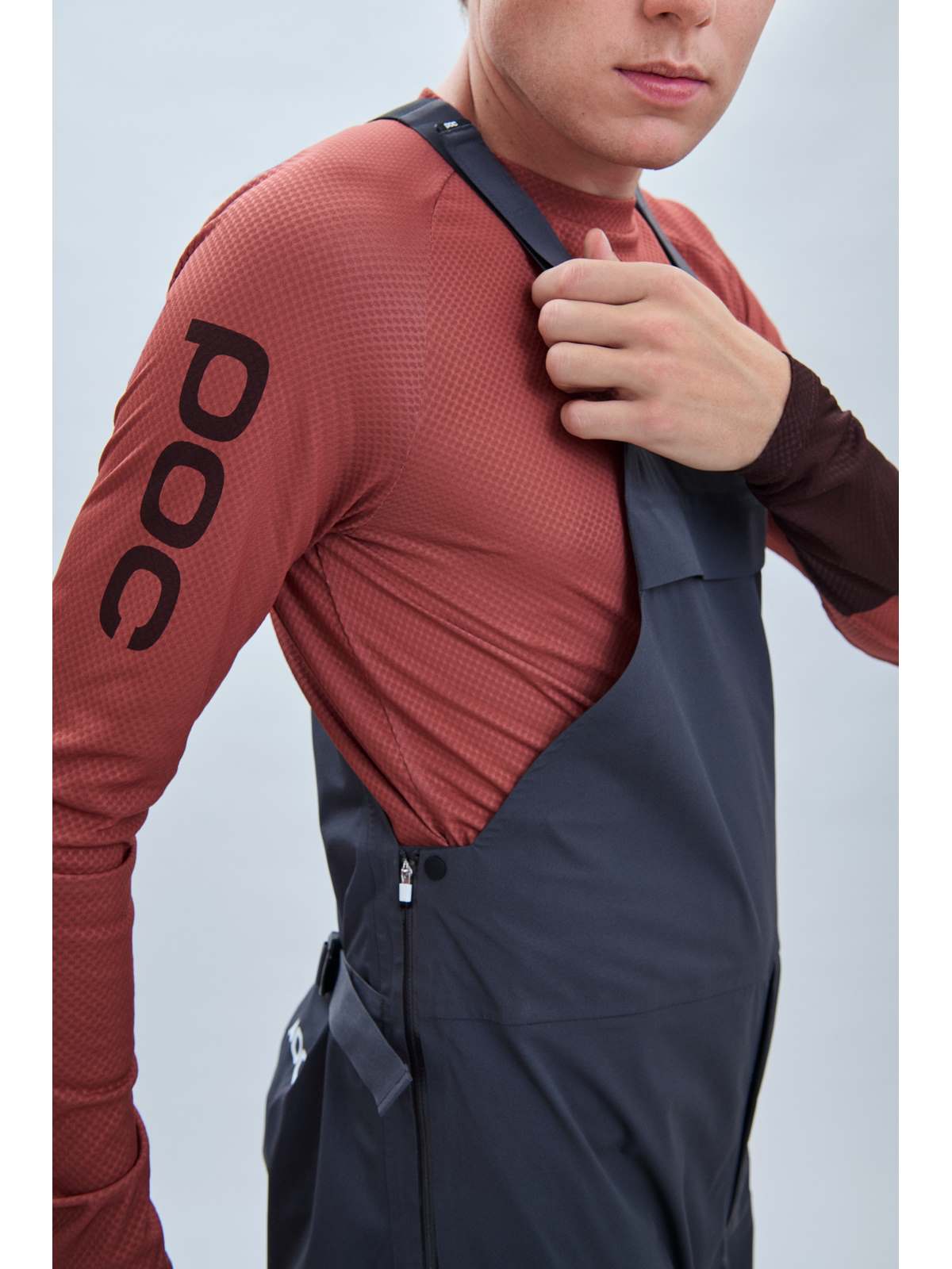 Koszulka rowerowa POC MTB Pure LS Jersey - Himalayan Salt/Axinite Brown