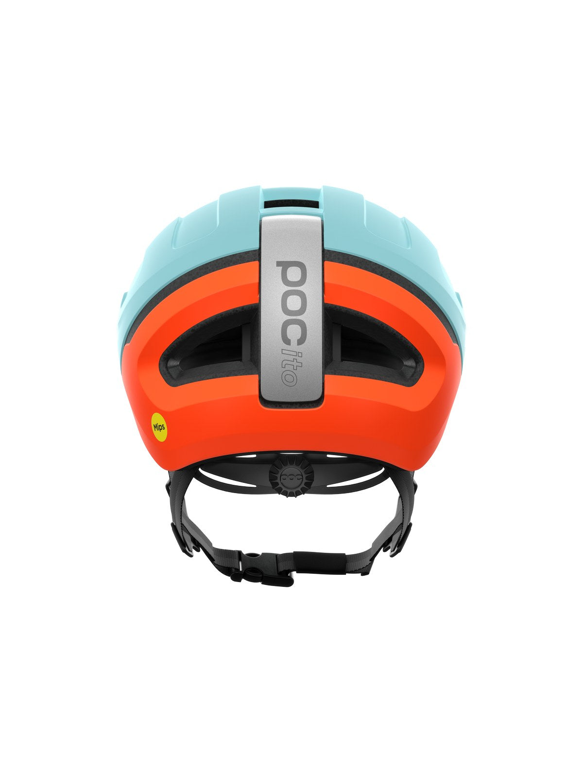 Kask rowerowy POCito Omne MIPS - Indi. Blue Matt/Carnelian Orange Matt