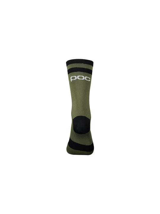 Załaduj obraz do przeglądarki galerii, Skarpety rowerowe POC LURE MTB Sock Long - Epid. Green/Ur. Black
