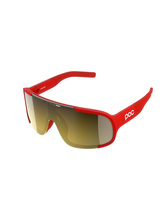 Okulary rowerowe POC Aspire - Pris. Red/Clarity Road/Partly Sunny Gold