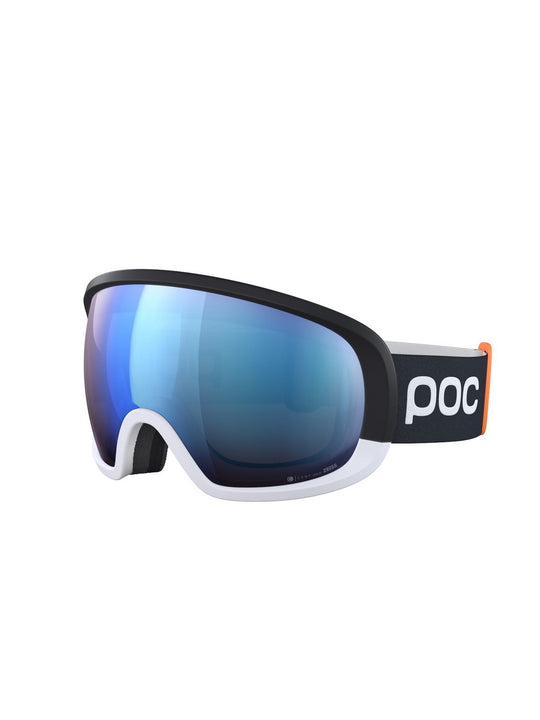 Załaduj obraz do przeglądarki galerii, Gogle narciarskie POC Fovea Mid Clarity Comp + Ura. Black/Hyd. White/Spektris Blue Cat2 + Cat 1 + Cat1 - TU - poc
