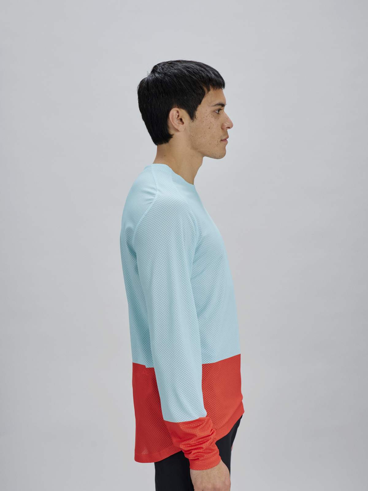 Koszulka rowerowa POC M's Motion Air L/S Jersey - Lazurite Blue/Carnelian Orange