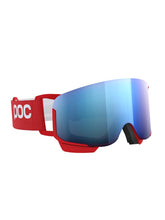 Załaduj obraz do przeglądarki galerii, Gogle narciarskie POC Nexal Mid Wide Fit - Pris. Red/Pt. Sunny Blue
