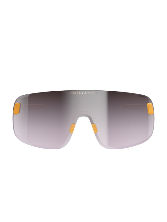 Załaduj obraz do przeglądarki galerii, Okulary rowerowe POC Elicit - Cerussite Kashima Translucent - Clarity Road | Violet/Silver Mirror Cat 3
