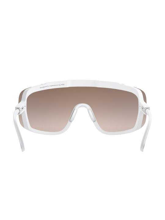 Załaduj obraz do przeglądarki galerii, Okulary rowerowe POC Devour Wide Fit - Hyd. White | Clarity Trail /Partly Sunny Silver Cat 2
