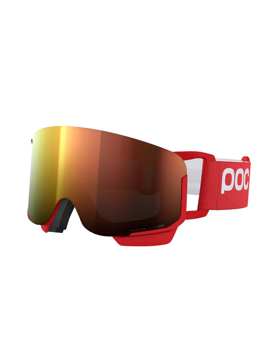Załaduj obraz do przeglądarki galerii, Gogle narciarskie POC Nexal Mid Wide Fit - Pris. Red/Pt. Sunny Orange
