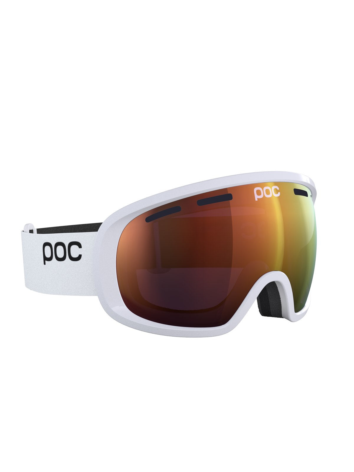 Gogle narciarskie POC Fovea - Hydr. White|Pt. Sunny Orange Cat 2